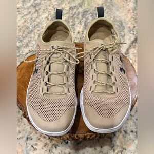 👟👟Under Armour Men’s 9.5 Beige Mesh Sneakers | Michelin Sole | Athletic Casual